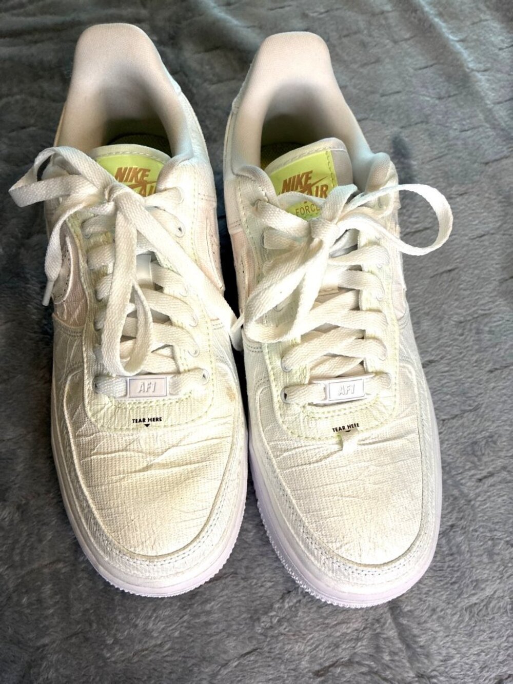 Nike Air Force 1 Tear Away Reveal Sneakers Women's Size 8 White DJ6901-600